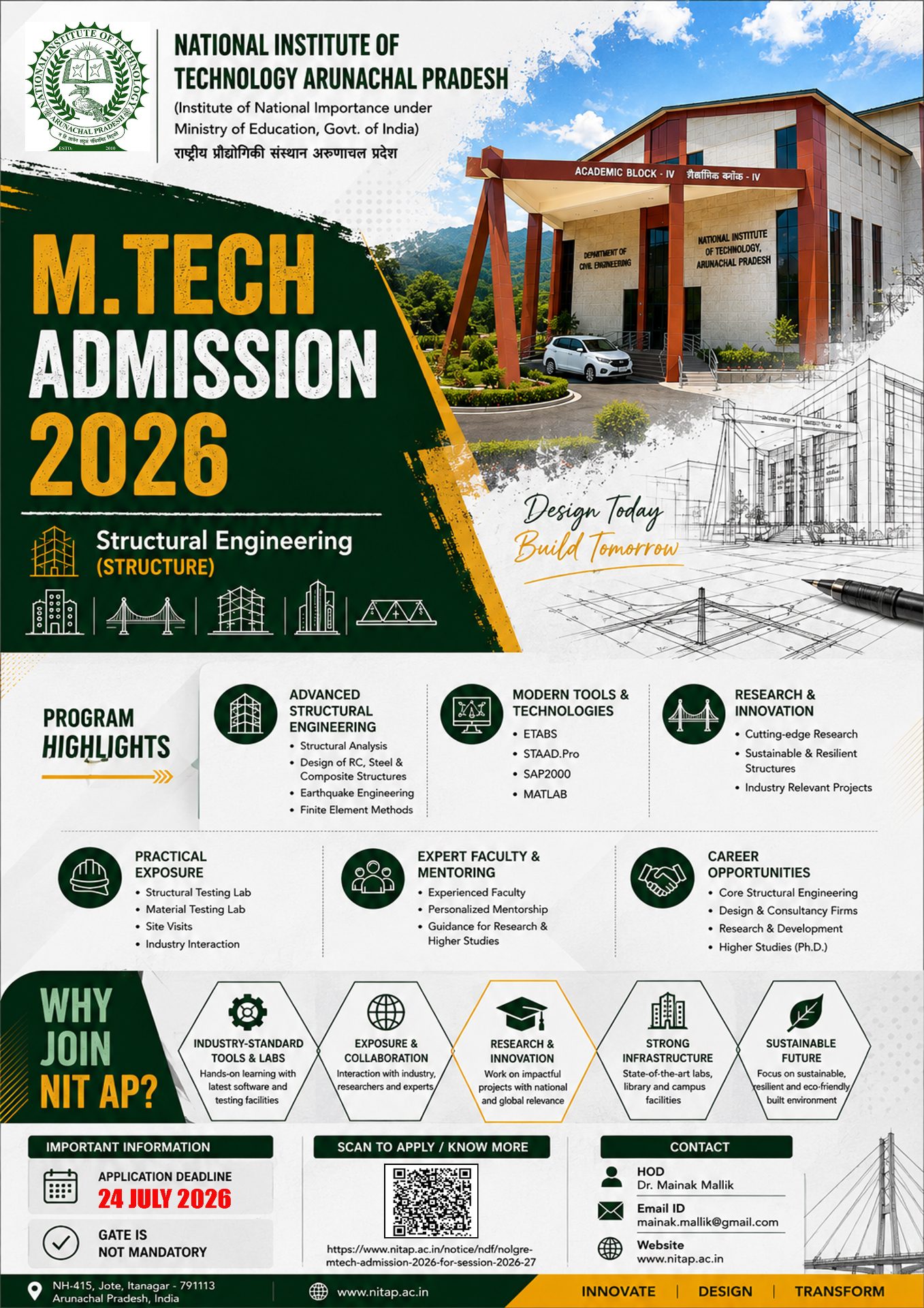 M.Tech Admission